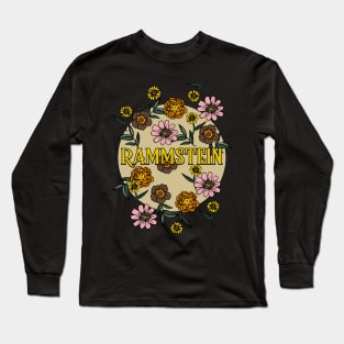 Rammstein Name Personalized Flower Retro Floral 80s 90s Name Style Long Sleeve T-Shirt